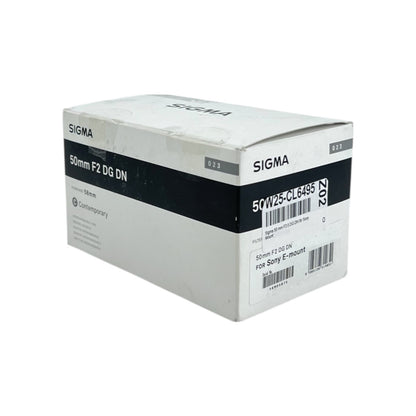 Sigma Contemporary 50mm Standart Objektiv APS-C Kleinbild f/2 DG DN Sony-E Mount | Retourware