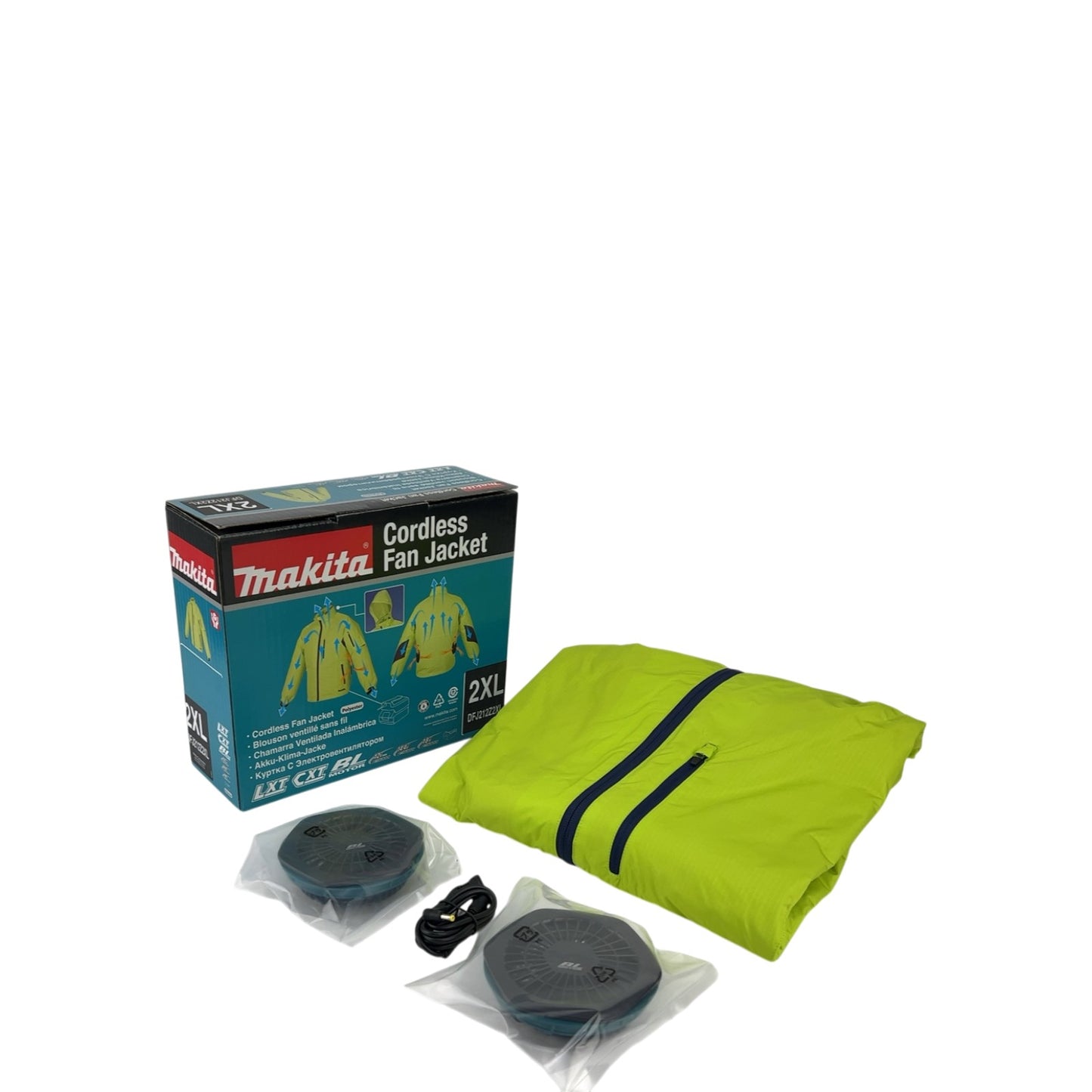 Makita Akku-Klimajacke Gr.2XL 12V-18V (ohne Akku, ohne Ladegerät) | Neu