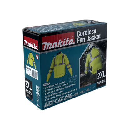 Makita DFJ214Z2XL Akku-Klimajacke Gr.2XL 12V-18V (ohne Akku, ohne Ladegerät) | Neu