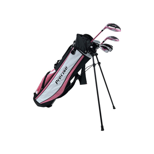 Precise X7 Set 5 Golfschläger Kinder 9 - 12 Jahre LH pink Golf Driver Putter | Neu