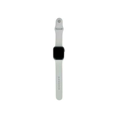 Apple Watch 8 GPS Aluminium Silber 45 mm Sportarmband Weiß | Retourware