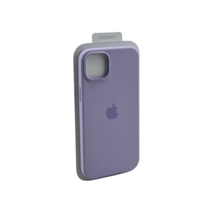 Apple iPhone 14 Plus Silikon Case MagSafe Snap-on Mikrofaser Silikon Flieder | Neu