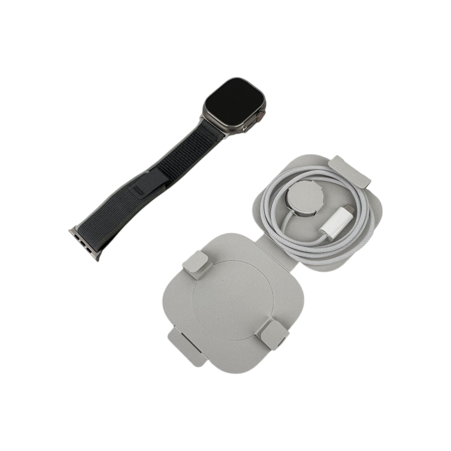 Apple Watch Ultra 2 Cellular Titanium Titan 49 mm Trail Loop S/M Blau | Retourware