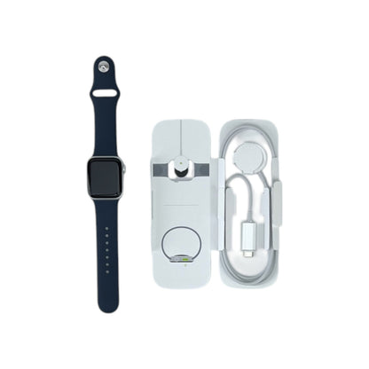 Apple Watch SE 2 GPS Aluminium Silber 40 mm Sportarmband Sturmblau | Retourware