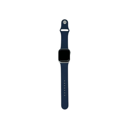 Apple Watch 9 GPS Aluminium Silber 41 mm Sportarmband Sturmblau | Retourware