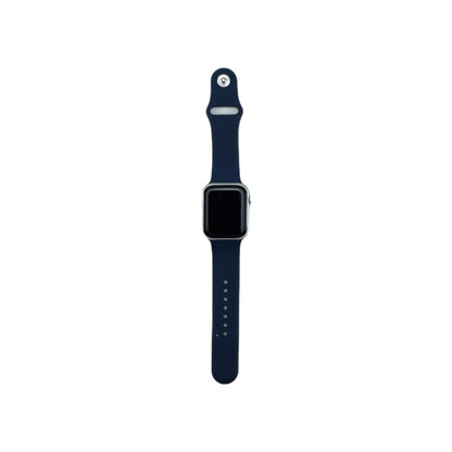 Apple Watch 9 GPS Aluminium Silber 45 mm Sportarmband Sturmblau | Retourware