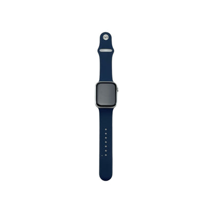 Apple Watch 9 GPS Aluminium Silber 45 mm Sportarmband Sturmblau | Retourware
