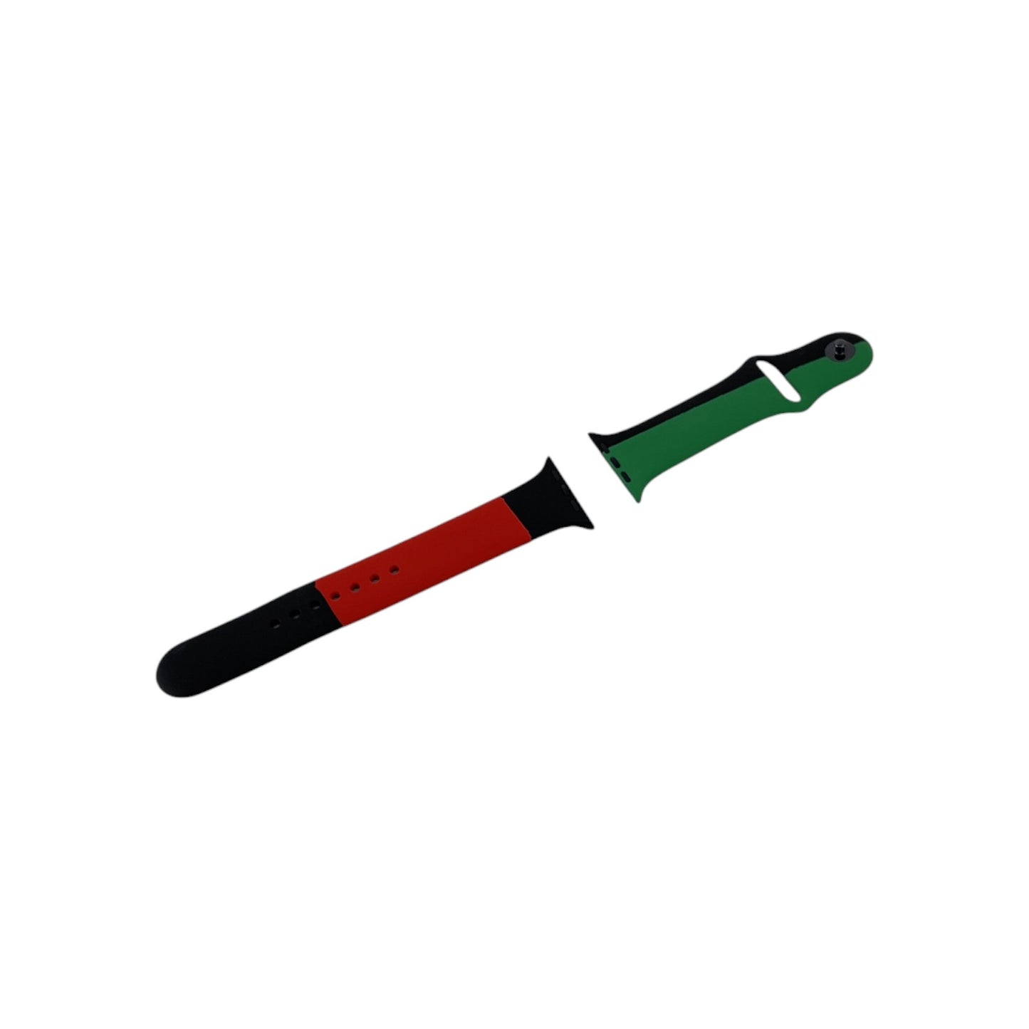 Apple Sportarmband Apple Watch 44mm M/L Black Unity Rot Grün Schwarz | Neu