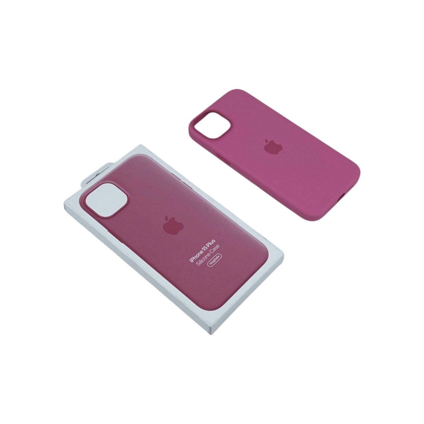 Apple iPhone 15 Plus Silikon Smartphone Case MagSafe Hülle Handycase Rosa/Pink | Retourware