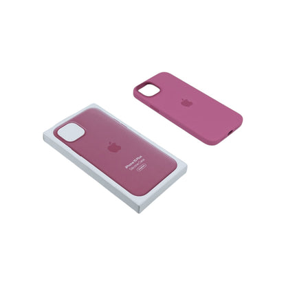 Apple iPhone 15 Plus Silikon Smartphone Case MagSafe Hülle Handycase Rosa/Pink | Retourware