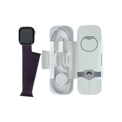 Apple Watch 10 GPS Aluminium Rosegold 42 mm Sport Loop Pflaume | Retourware