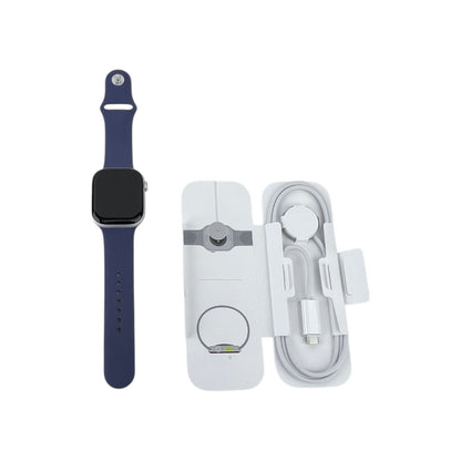 Apple Watch 10 GPS Aluminium Silber 46 mm Sportarmband Denim S/M | Retourware