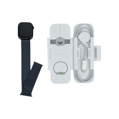 Apple Watch 10 GPS Aluminium Diamantschwarz 46 mm Sport Loop Tinte | Retourware