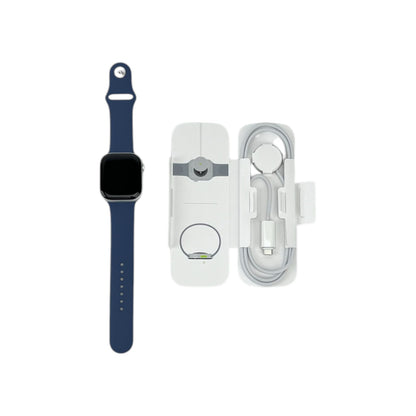 Apple Watch 10 Cellular Aluminium Silber 46 mm Sportarmband Denim M/L | Retourware