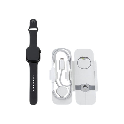 Apple Watch 10 GPS Aluminium Diamantschwarz 46 mm Sportarmband Schwarz S/M | Retourware