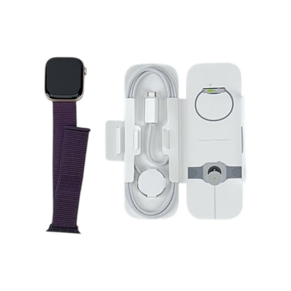 Apple Watch 10 GPS Aluminium Rosegold 46 mm Sport Loop Pflaume | Retourware