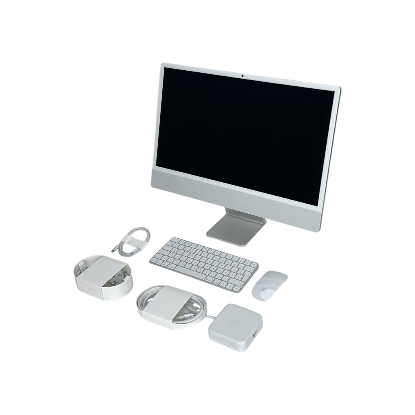 Apple iMac 24 Zoll (60,96 cm) AIO 2024 M4 16GB 256GB Silber QWERTZ de | Retourware