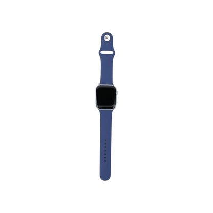Apple Watch SE 2 GPS Aluminium Silber 44 mm Sportarmband Denim M/L | Retourware