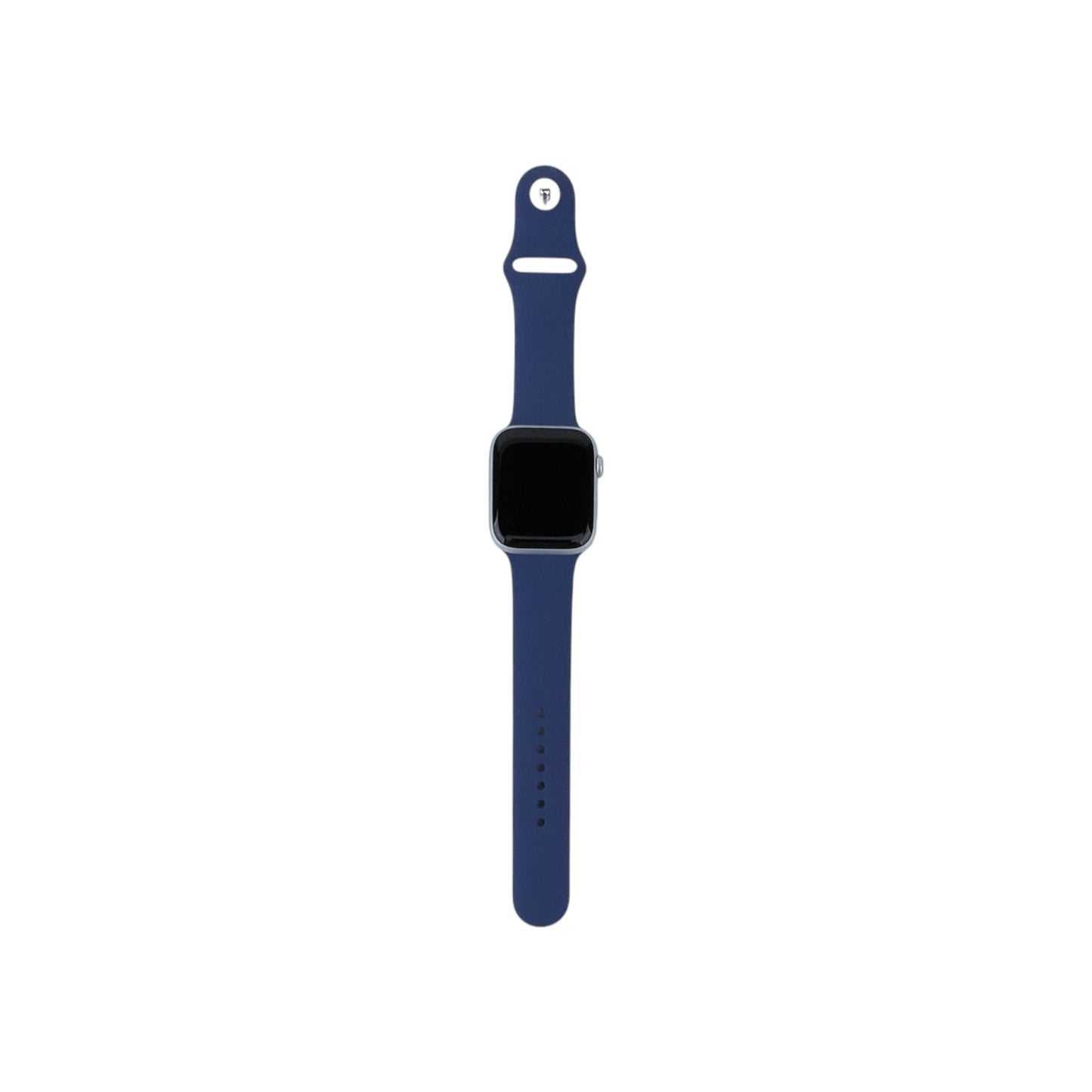 Apple Watch SE 2 GPS Aluminium Silber 44 mm Sportarmband Denim M/L | Retourware