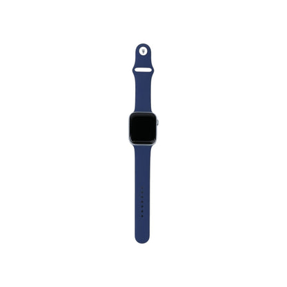 Apple Watch SE 2 GPS Aluminium Silber 44 mm Sportarmband Denim M/L | Retourware