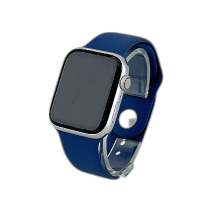 Apple Watch SE 2 Cellular Aluminium Silber 44 mm Sportarmband Denim M/L | Retourware
