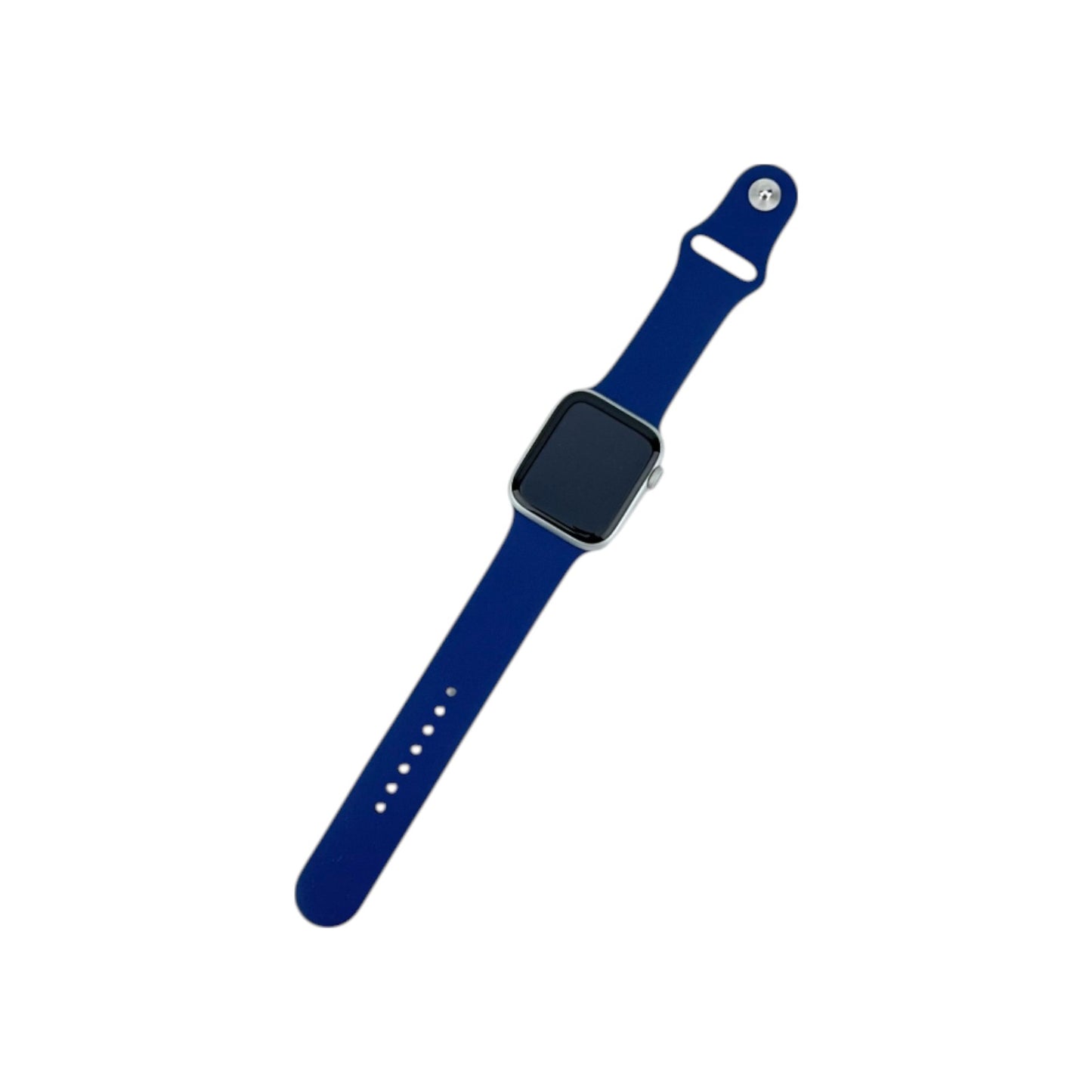 Apple Watch SE 2 Cellular Aluminium Silber 44 mm Sportarmband Denim M/L | Retourware