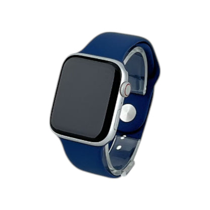 Apple Watch SE 2 Cellular Aluminium Silber 44 mm Sportarmband Denim M/L | Retourware