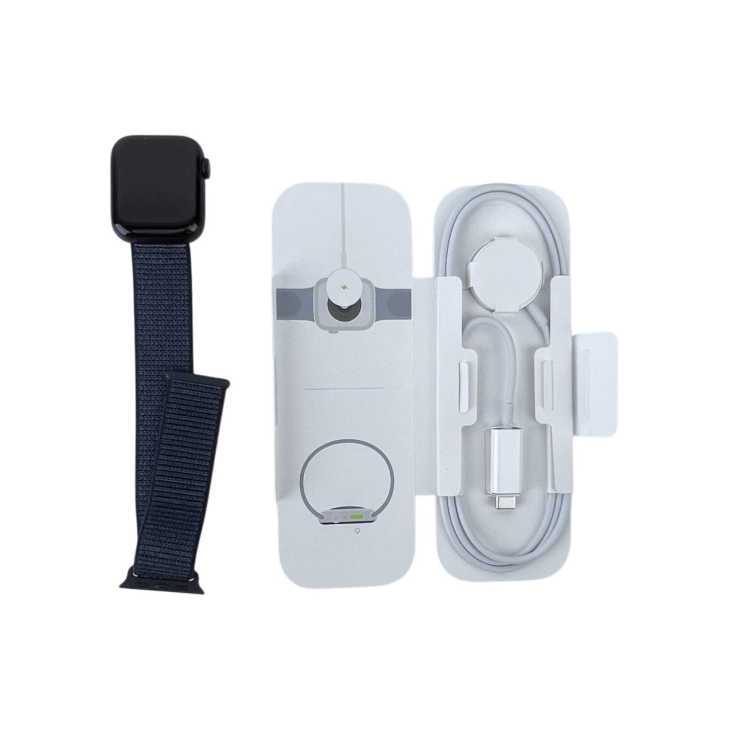 Apple Watch SE 2 Cellular Aluminium Mitternacht 10 mm Sport Loop Tinte | Retourware