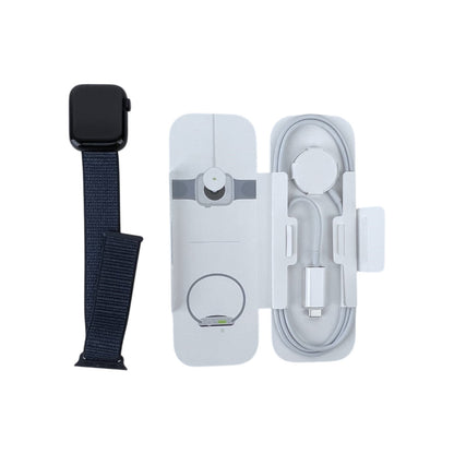 Apple Watch SE 2 Cellular Aluminium Mitternacht 10 mm Sport Loop Tinte | Retourware