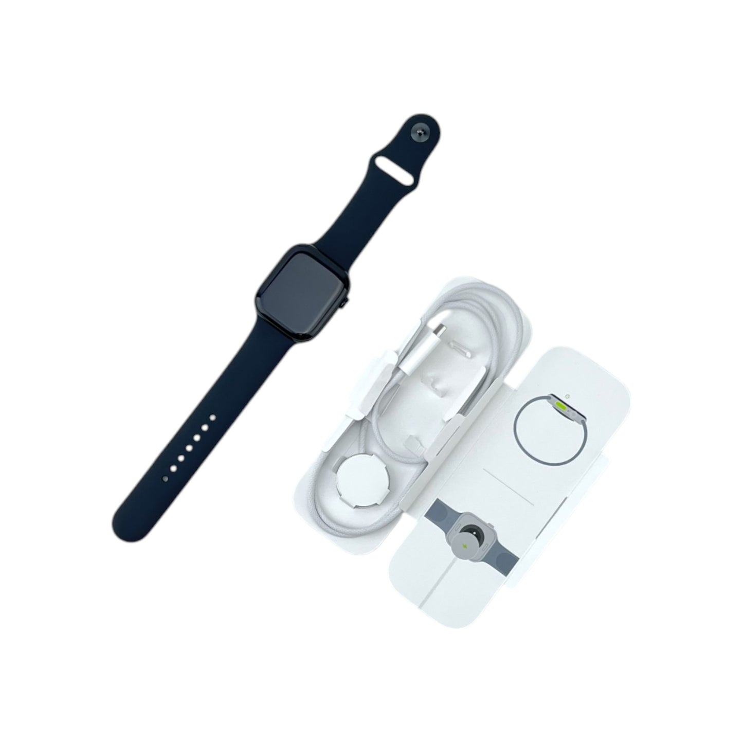 Apple Watch 10 GPS Aluminium Diamantschwarz 46 mm Sportarmband Schwarz M/L | Retourware