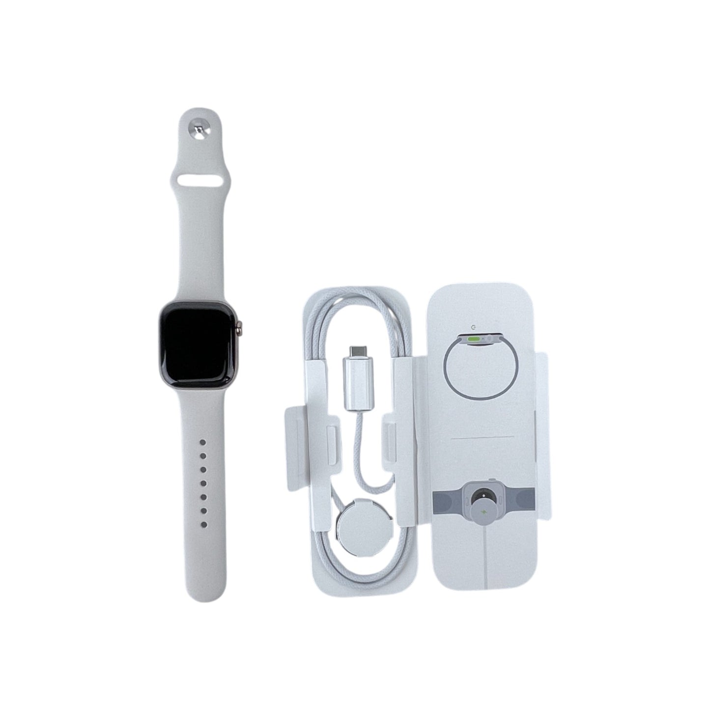 Apple Watch 10 Cellular Titan Gold 42 mm Sportarmband Polarstern S/M | Retourware