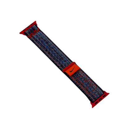 Apple Watch Band Nike Sport Loop Armband 40mm Nylon Blau Rot | Neu