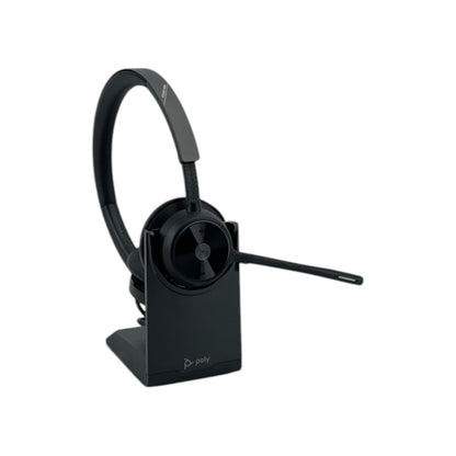 Poly Voyager Schnurloses 4320UC Headset Ladestation Bluetooth Over Ear Kopfhörer | Neu
