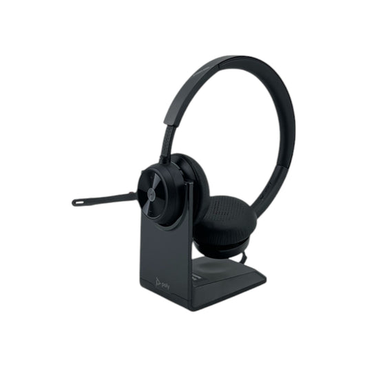 Poly Voyager Schnurloses 4320UC Headset Ladestation Bluetooth Over Ear Kopfhörer | Neu
