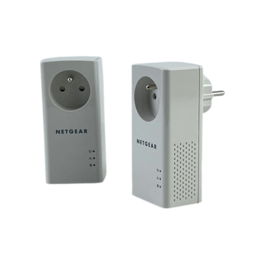 Netgear PLP1000 PowerLINE 2er Set LAN Adapter 1000 MBit/s französischer Stecker | Neu