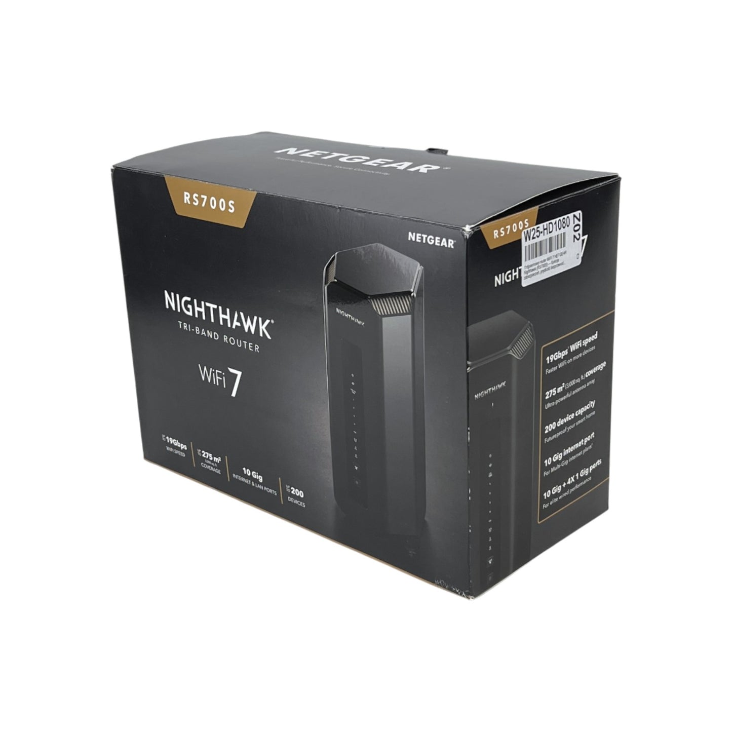 Netgear Nighthawk Tri-Band-WLAN 7 Router WLAN-Geschwindigkeit 19 Gbit/s Schwarz | Retourware