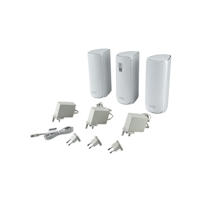 Netgear Orbi 770 Serie Tri-Band WiFi 7 Mesh-Netzwerksystem Router + 2 Repeater | Retourware