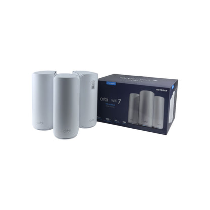 Netgear Orbi 870 TriBand WiFi7 Mesh Netzwerksystem 2 Satelliten 600m² 150 Geräte | Retourware