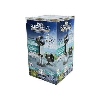 Shark FlexBreeze Pro Mist Akku Stand Tisch Ventilator Sprühsystem Anthrazit | Retourware