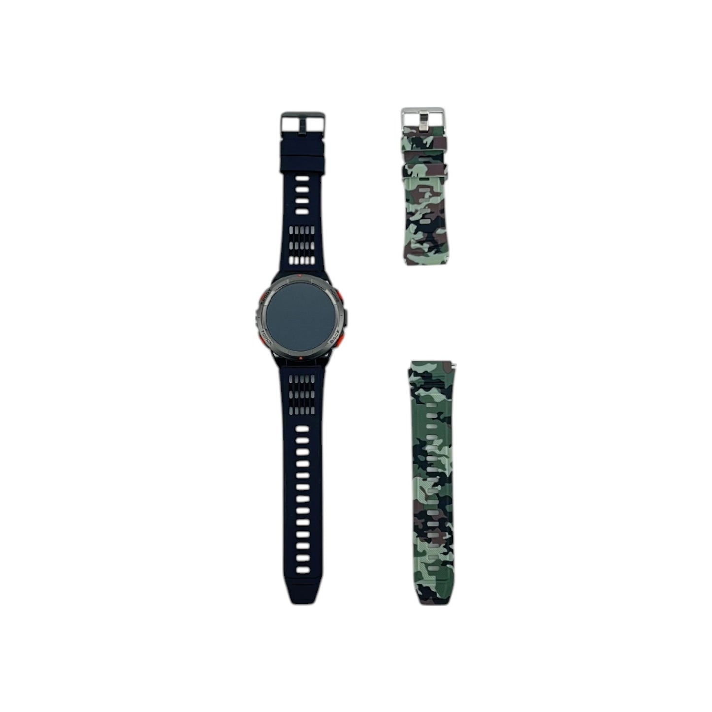 LaNikar KE5 Smartwatch 1.45 Zoll (3.68 cm) Robuste Outdoor Uhr Kompass Schwarz | Neu