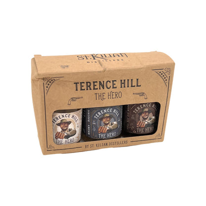 Terence Hill The Hero Tastingbox Whisky und Likör 3 x 0,05l Alkohol 49% vol. | Neu