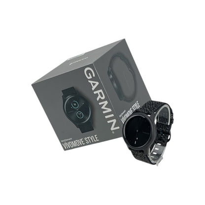 Garmin Vívomove Style Hybrid Smartwatch Armbanduhr Aktivitätstracker schwarz | Retourware