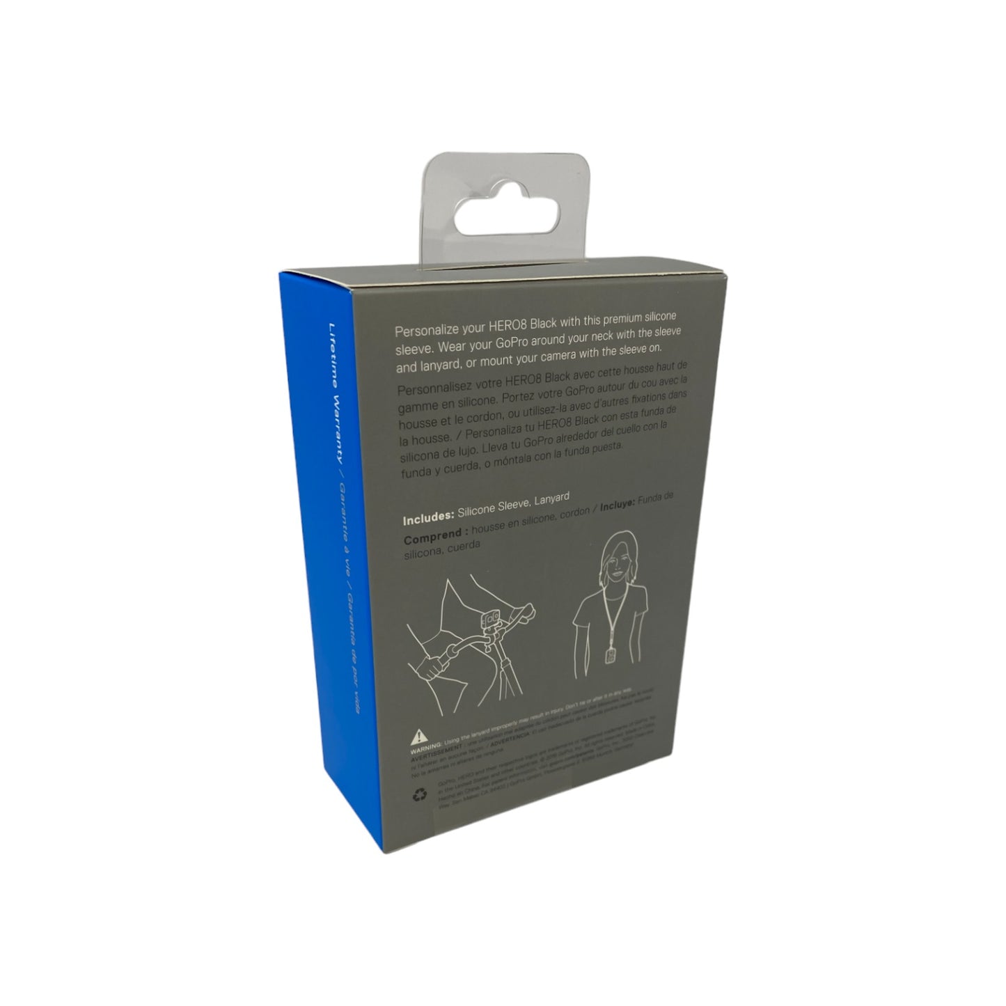 GoPro Sleeve + Lanyard GoPro HERO 8 Black Silikon Hülle Schwarz + Trageband | Neu