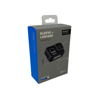GoPro Sleeve + Lanyard GoPro HERO 8 Black Silikon Hülle Schwarz + Trageband | Neu