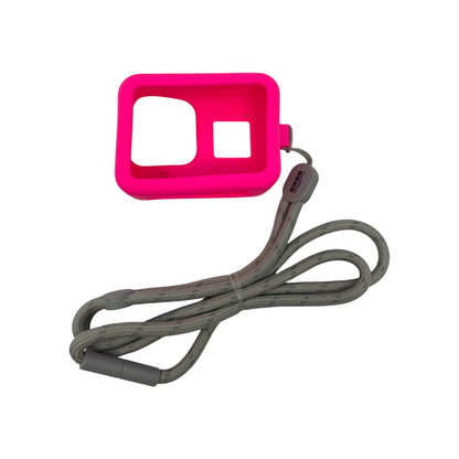 GoPro Sleeve + Lanyard GoPro HERO 8 Black Silikon Hülle Rosa + Trageband | Neu