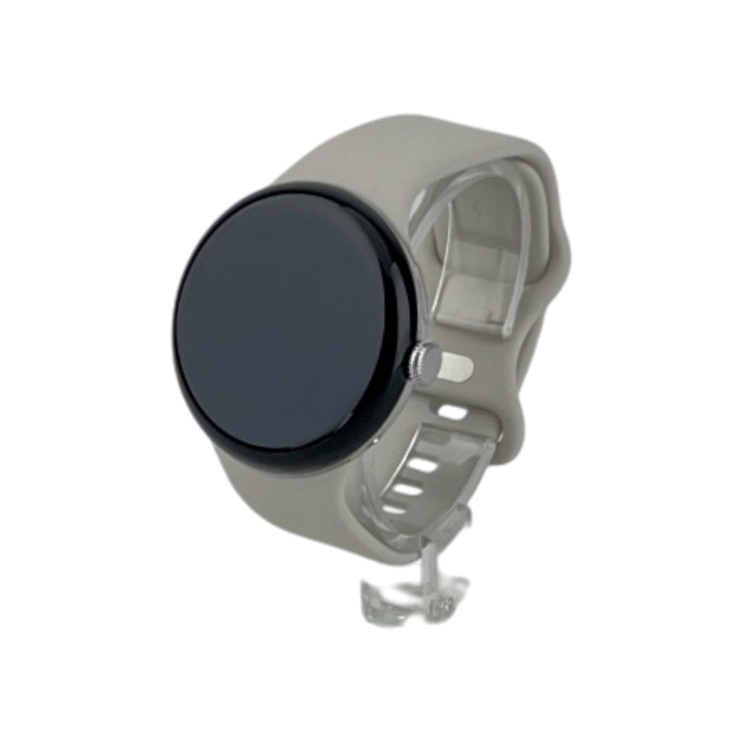 Google Pixel Watch 3 LTE Smartwatch 45mm WiFi Bluetooth NFC UWB Silver Porcelain | Retourware