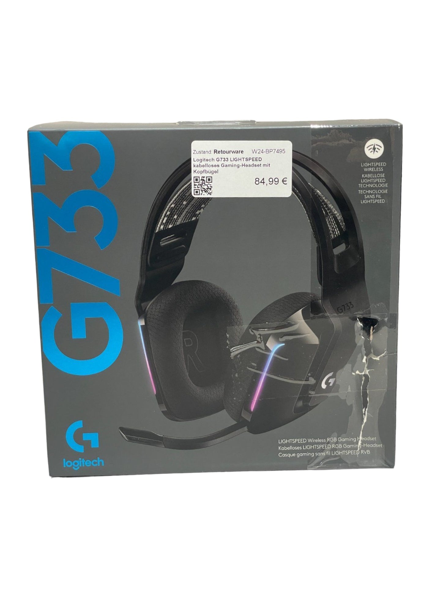 Logitech G733 Lightspeed Kabelloses Gaming Headset | Retourware