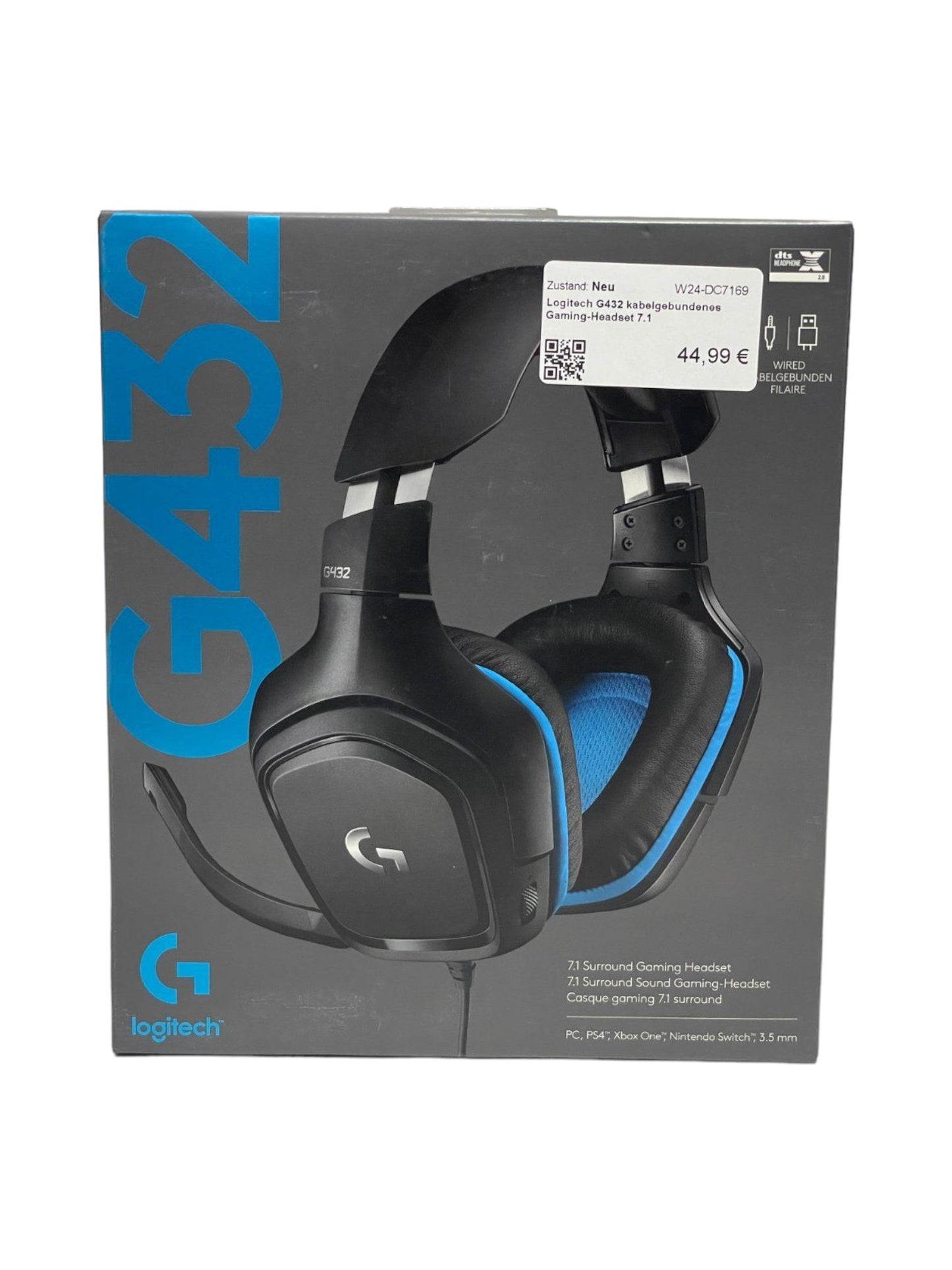 Logitech G432 Gaming Headset Surround Sound 7.1 | Neu