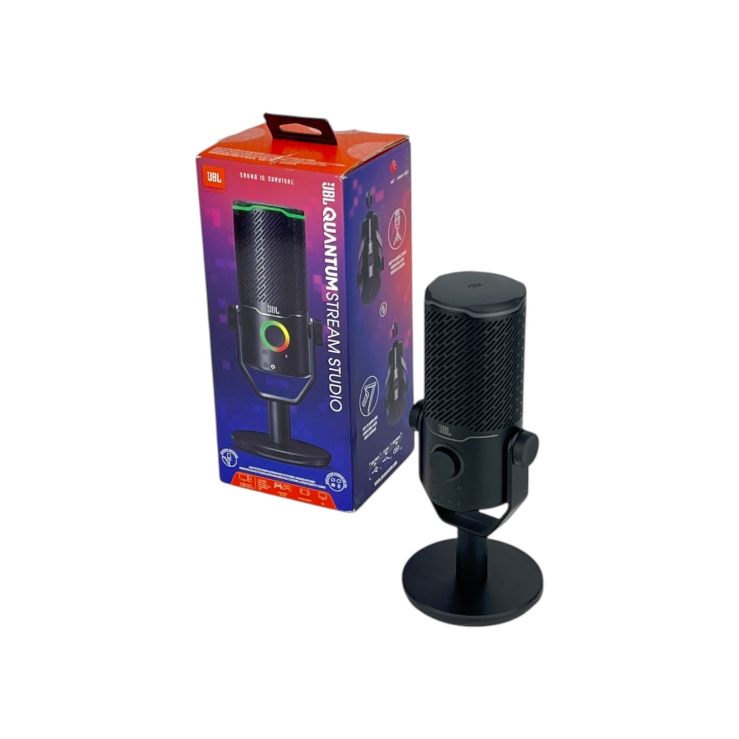 JBL Quantum Stream Studio Kondensator Mikrofon USB Streaming Aufnahmen Gaming | Retourware