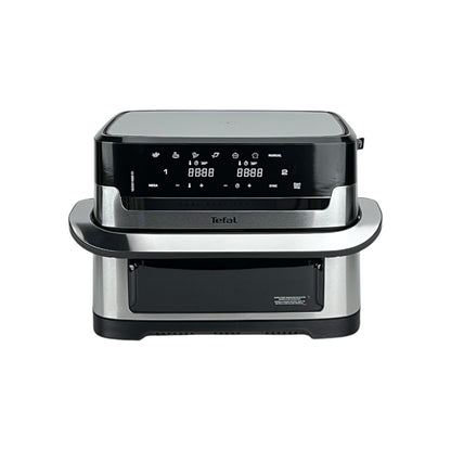 Tefal EY922D Dual Easy Fry Flex Heißluftfritteuse 2700W 9 Liter 40-200°C Silber | Retourware